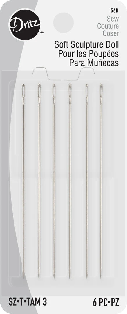 Dritz Doll Hand Needles, Size 3, 6 Pc Needles & Accessories 3 Dritz Doll Hand Needles, Size 3, 6 Pc Needles & Accessories