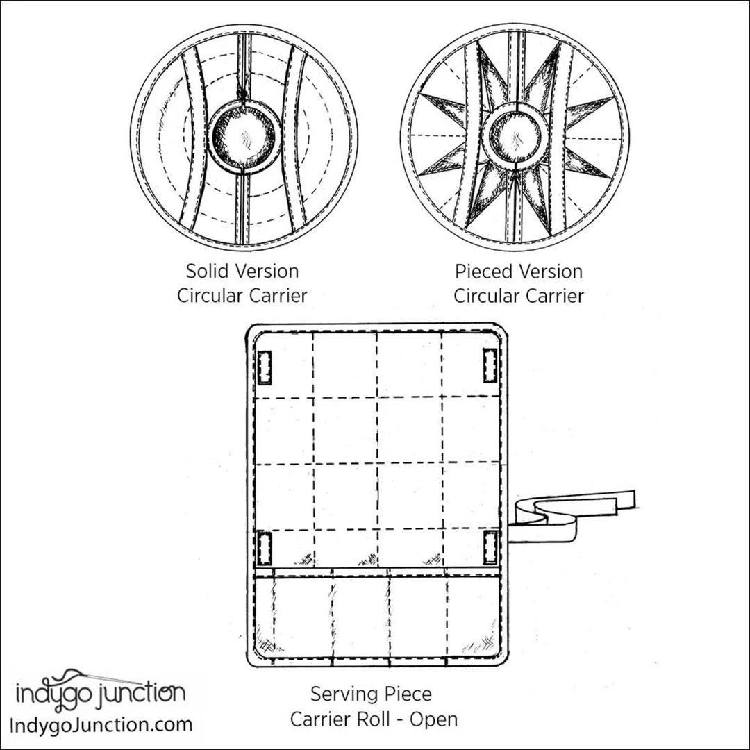 Indygo Junction Potluck Circular Casserole & Servingware Party Set Pattern, PDF Download 4 Indygo Junction Potluck Circular Casserole & Servingware Party Set Pattern, PDF Download