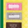 Dritz Sew-on Woven Quilt Labels, Assorted, 9 Pc Lettering & Embellishments