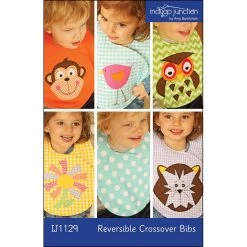 Indygo Junction Apparel Reversible Crossover Applique Bibs Pattern