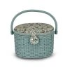 Dritz Oval Weaved Sewing Basket, Small Sewing Baskets & Storage