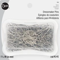 Dritz Pins & Accessories 1-1/16" Dressmaker Pins, Nickel, 750 Pc