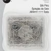 Dritz Pins & Accessories 1-1/16" Silk Pins, Nickel, 200 Pc