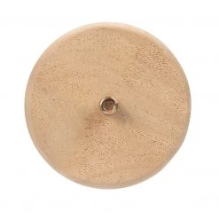 Dritz Furniture Legs & Feet Curved Country Bun Feet, Natural, 2 Pc