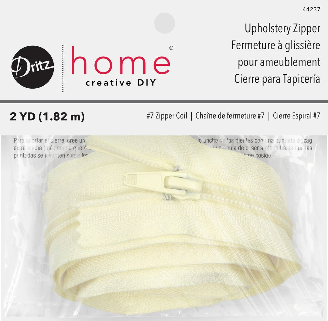 Dritz Upholstery Zipper, Cream 3 Dritz Upholstery Zipper, Cream