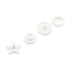 Dritz Plastic Color Star Snaps, 12 Sets, White 11 Dritz Plastic Color Star Snaps, 12 Sets, White