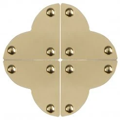 Dritz Smooth Quatrefoil Corners, Small, 4 Pc