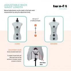 Dritz Twin-Fit Adjustable Dress Form Dress Forms 90 Dritz Twin-Fit Adjustable Dress Form Dress Forms