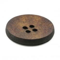 Dritz Recycled Leather Round Button, 23mm, Brown, 2 Pc Buttons & Cover Buttons