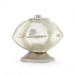 Dritz Mercury Glass Scallop Knob, Silver Outlet