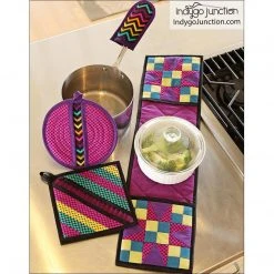 Indygo Junction The Quilted Kitchen Potholder Pattern, PDF Download 9 Indygo Junction The Quilted Kitchen Potholder Pattern, PDF Download