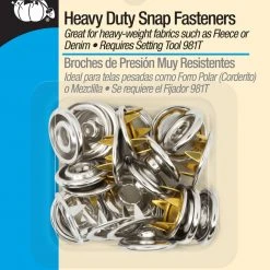 Dritz 5/8" Heavy Duty Snap Fasteners, 6 Pc