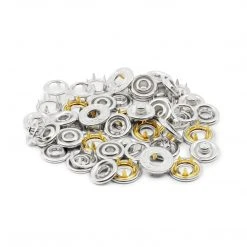 Dritz Snaps Decorative Snap Fasteners, 12 Sets, Nickel