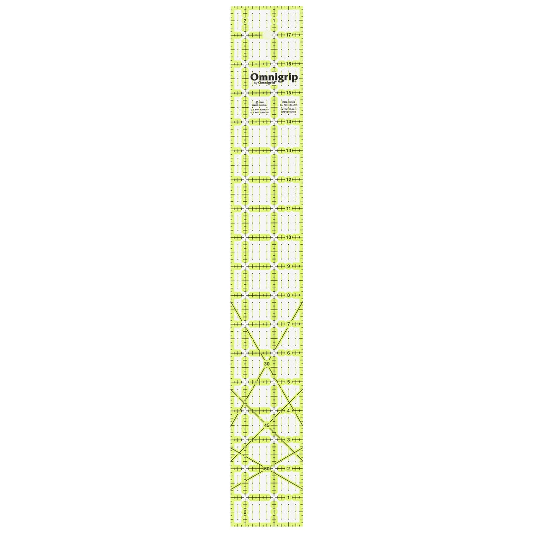 Omnigrid Non-Slip Rectangle Ruler, Neon Quilting Rulers 15 Omnigrid Non-Slip Rectangle Ruler, Neon Quilting Rulers