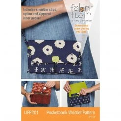 Indygo Junction Crafts & Toys Pocketbook Wristlet Fabriflair Pattern