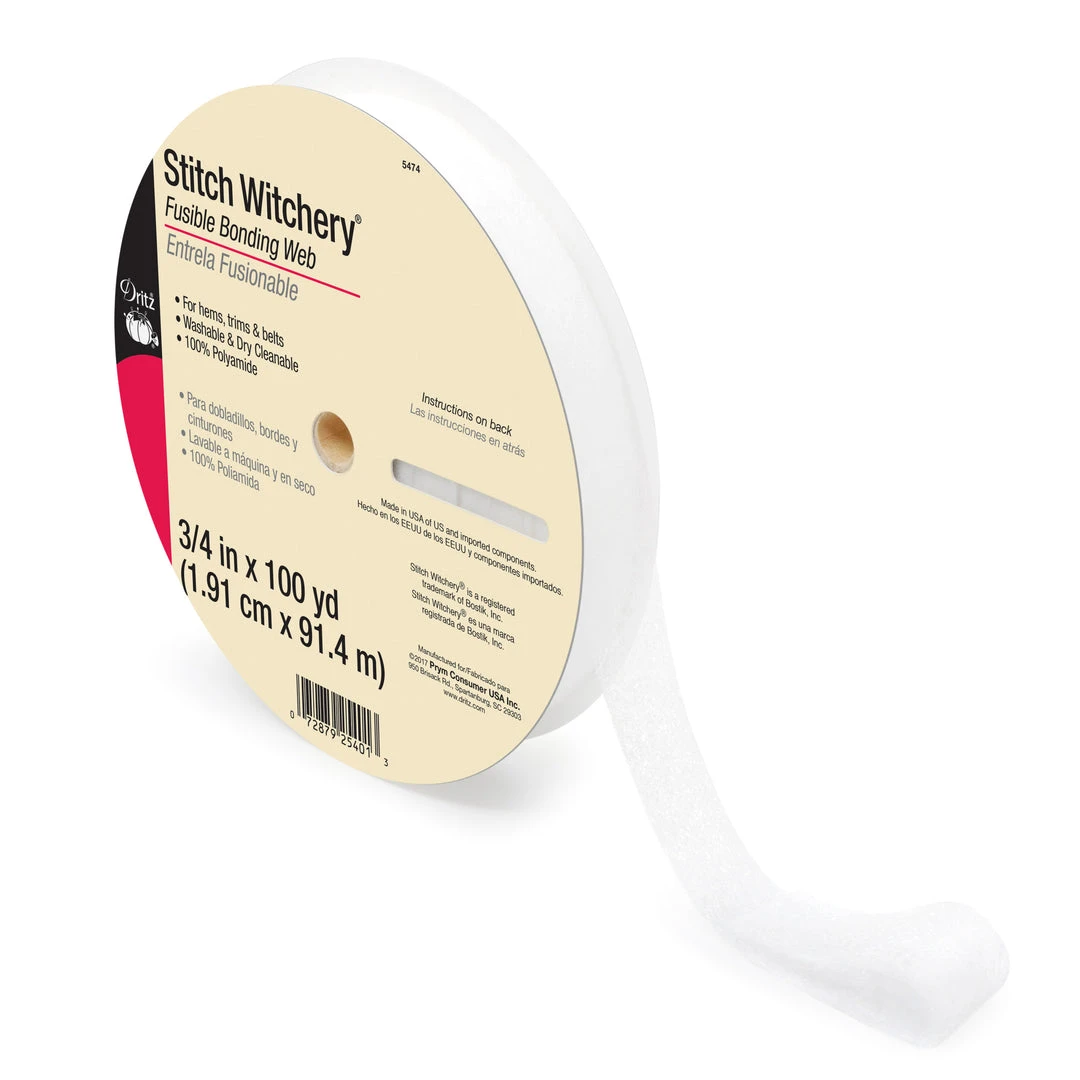 Dritz Adhesives & Tape Stitch Witchery Fusible Bonding Web, Regular Weight, White 14 Dritz Adhesives & Tape Stitch Witchery Fusible Bonding Web, Regular Weight, White