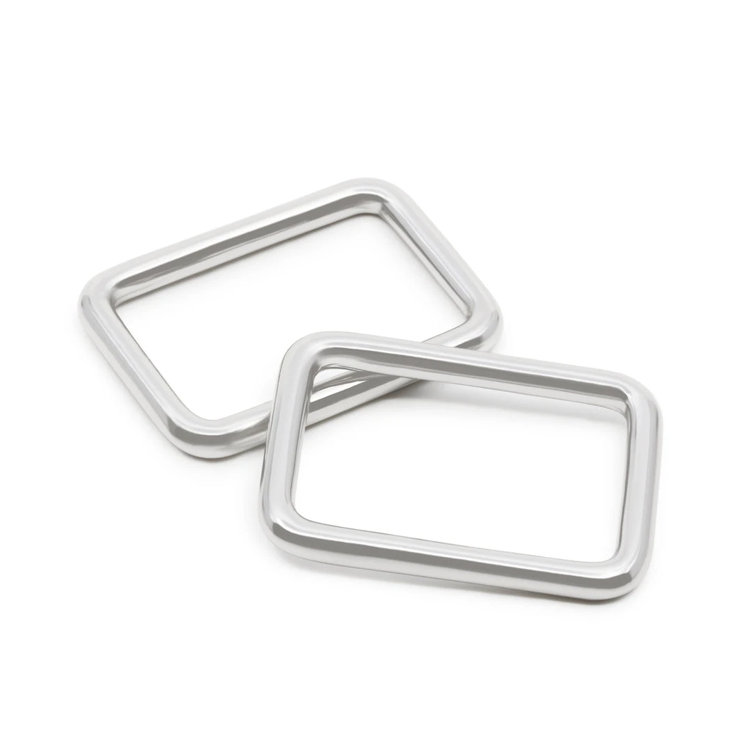Dritz 1" Rectangle Rings, Nickel, 2 Pc 6 Dritz 1" Rectangle Rings, Nickel, 2 Pc