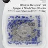 Dritz 1-3/8" Ultra-Fine Glass Head Pins, Blue, 150 Pc