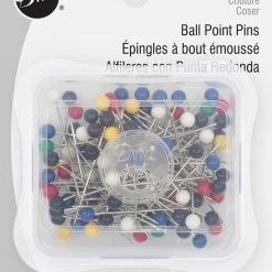 Dritz 1-1/4" Ball Point Pins, Assorted, 100 Pc
