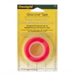Omnigrid Glow-Line Tape, Transparent And Fluorescent