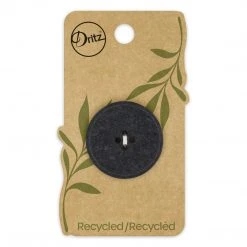 Dritz Recycled Cotton Round Stitch Button, 30mm Buttons & Cover Buttons