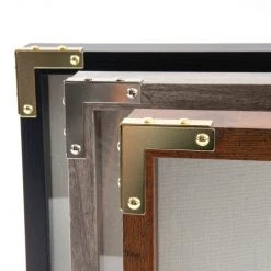 Dritz Campaign Hardware Smooth Right Angle Corners, Small, 4 Pc