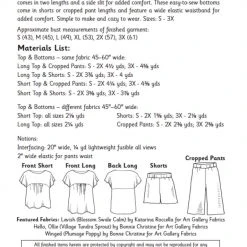 Indygo Junction Slumber Party PJs Pattern