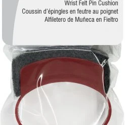 Dritz Wrist Felt Pin Cushion, Red