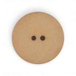 Dritz Recycled Hemp Round Floral Button, 28mm