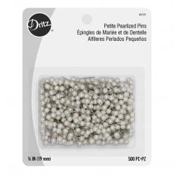 Dritz Bulk Notions 3/4" Petite Pearlized Pins, White, 500 Pc