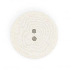 Dritz Buttons & Cover Buttons Recycled Corozo Round Button, 23mm, Light Gray, 2 Pc