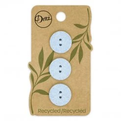 Dritz Buttons & Cover Buttons Recycled Cotton Round Button, 18mm, 3 Pc