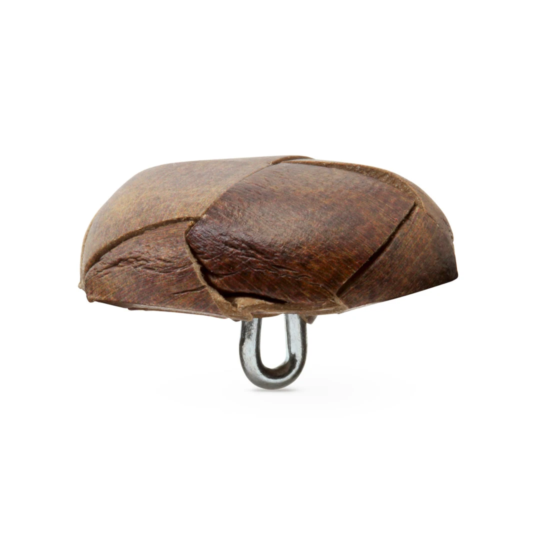 Dritz Recycled Leather Round Shank Button, 23mm 6 Dritz Recycled Leather Round Shank Button, 23mm