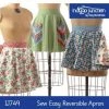 Indygo Junction Sew Easy Reversible Apron Pattern, PDF Download Aprons