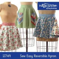 Indygo Junction Sew Easy Reversible Apron Pattern, PDF Download Aprons