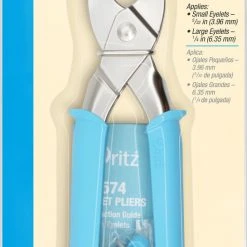 Dritz Eyelet Pliers For 5/32" & 1/4" Eyelets, Turquoise Eyelets, Grommets & Rivets
