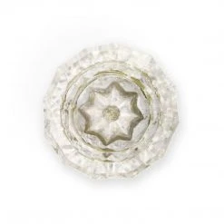 Dritz Outlet Faceted Glass Knob, Clear