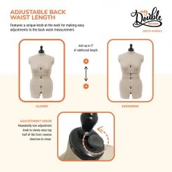Dritz Dress Forms My Double Designer Adjustable Dress Form
