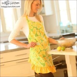 Indygo Junction Gathered-to-Fit Apron Pattern, PDF Download Aprons