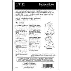 Indygo Junction Bedtime Boots Adult Slipper Pattern Purses & Accessories