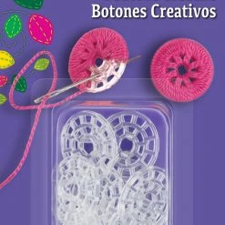 LoRan Embroidery 22mm Creative Buttons, 10 Pc