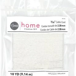 Dritz 3/32" Cable Cord, White Cording & Accessories