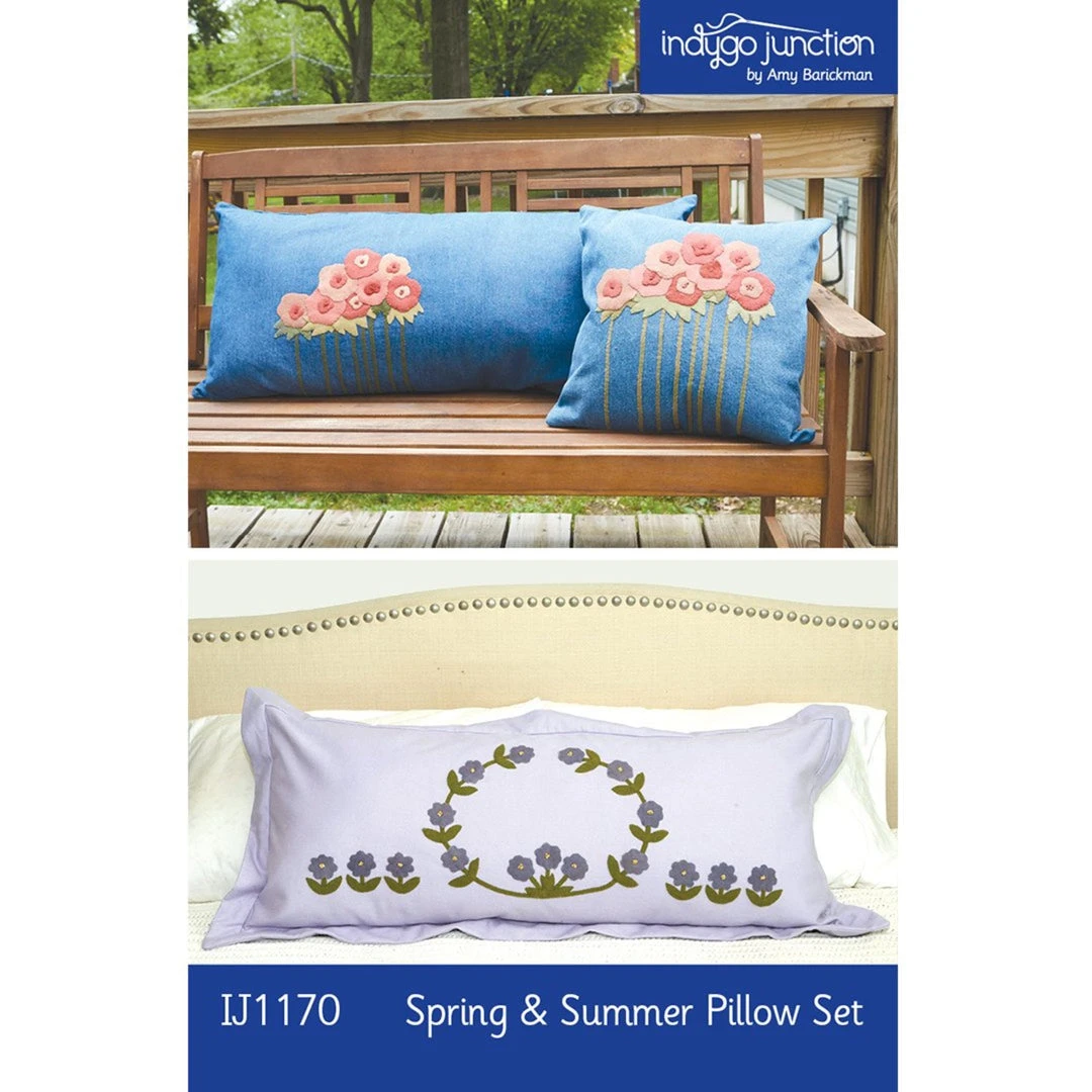 Indygo Junction Spring & Summer Pillow Set Pattern, PDF Download Home & Storage 3 Indygo Junction Spring & Summer Pillow Set Pattern, PDF Download Home & Storage