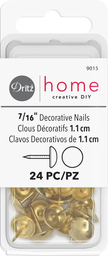 Dritz Decorative Nails & Tacks 7/16" Smooth Decorative Nails, 24 Pc 19 Dritz Decorative Nails & Tacks 7/16" Smooth Decorative Nails, 24 Pc