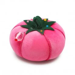 Dritz 5" Tomato Pin Cushion, Pink Velvet