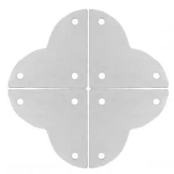 Dritz Smooth Quatrefoil Corners, Small, 4 Pc