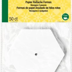Dritz 2" Hexagon Paper Piecing Shapes, 50 Pc Templates