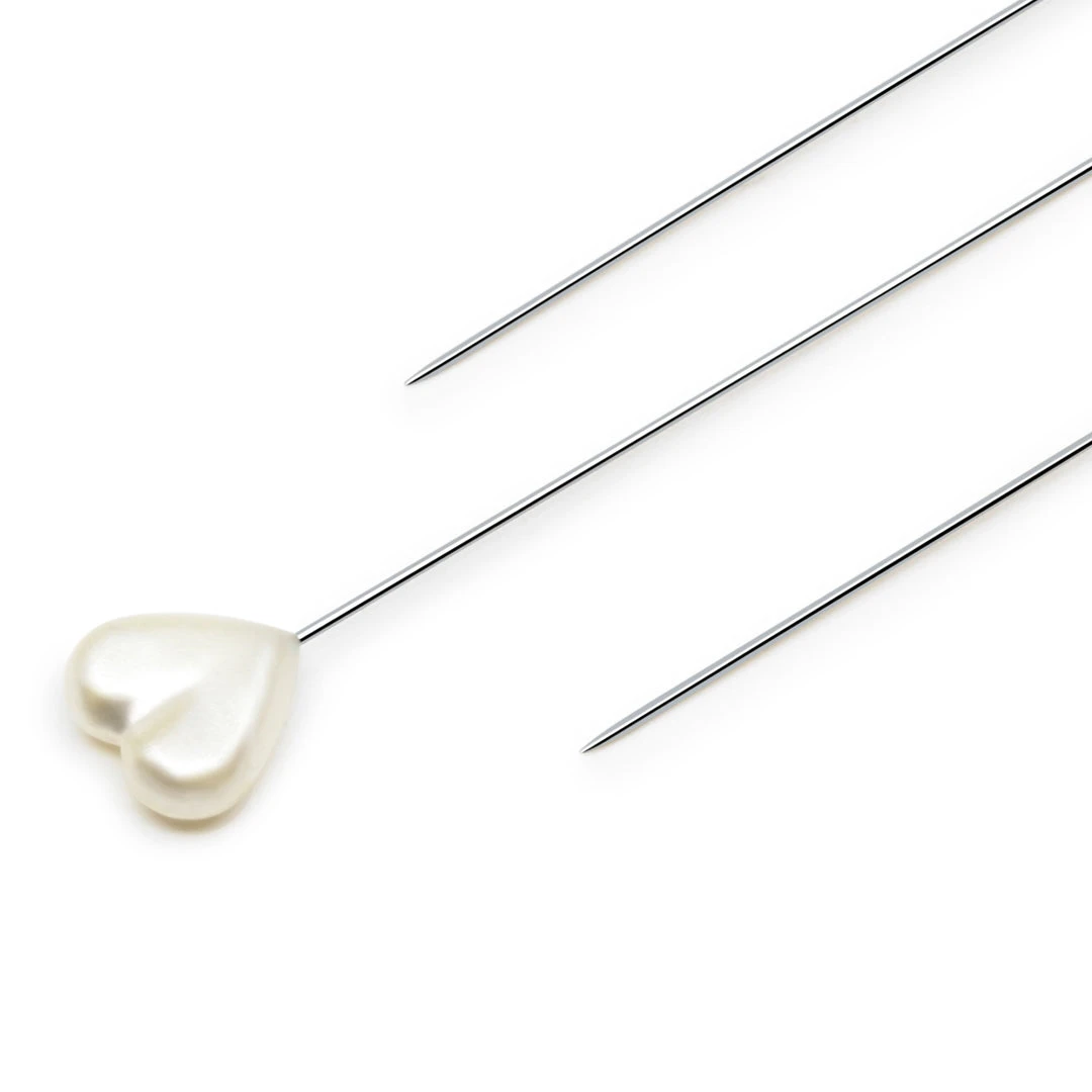 Dritz 2-1/8" Heart Pearlized Pins, White, 20 Pc 4 Dritz 2-1/8" Heart Pearlized Pins, White, 20 Pc