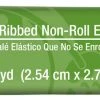 Dritz Elastics 1" Ribbed Non-Roll Elastic, White, 3 Yd
