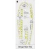 Dritz Design Ruler Trio, 3 Sewing Rulers, Clear